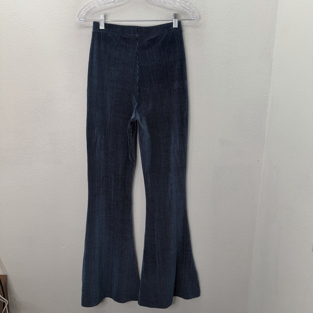 Natural Life Boho Velvet Bootcut Pants S Flare Hippie Festival High Rise Ribbed